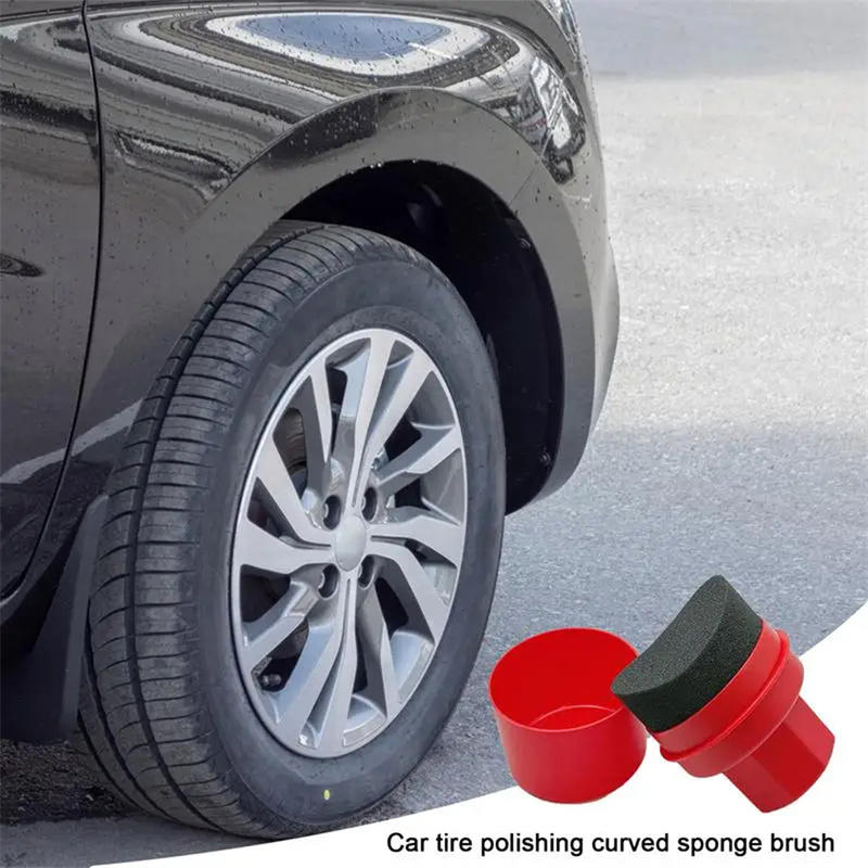 Curved Car Tire Waxing Sponge  - огляд і ціна Wax Applicator Pad