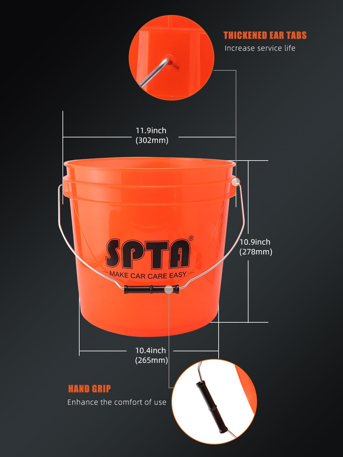 SPTA 31Pcs Car Wash 15L Bucket - огляд і ціна Interior Detailing Kit