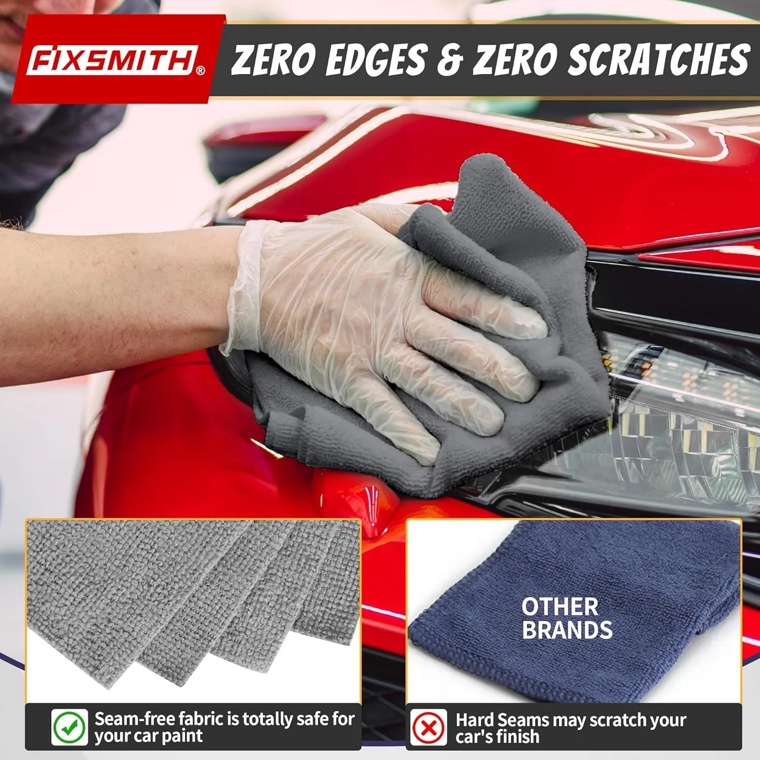 1/50pcs Microfiber Cleaning Cl - огляд і ціна Microfiber Towel Detailing
