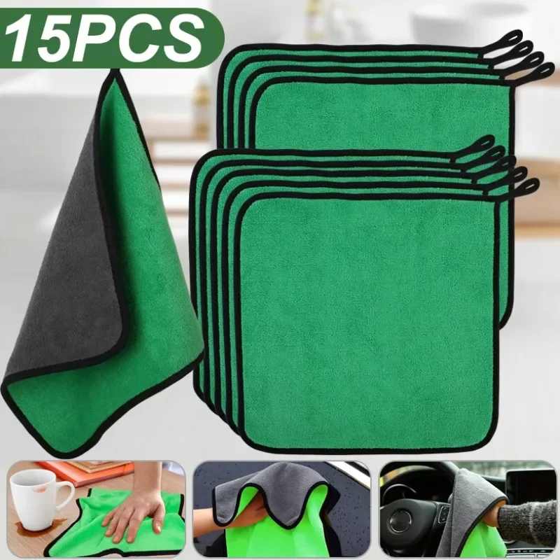 5/15pcs Microfiber Cleaning To - огляд і ціна Microfiber Towel Detailing